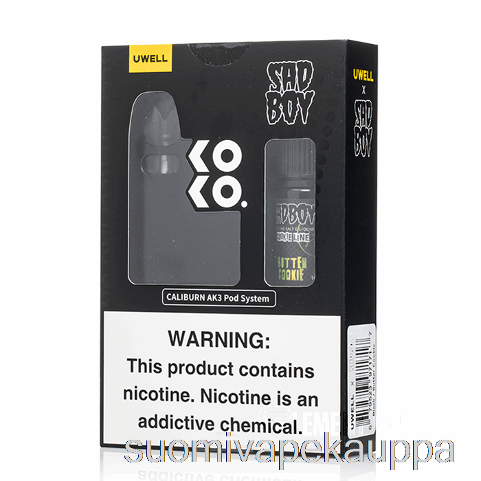 Vape Suomi Uwell X Dv Caliburn Ak3 Kit + 50mg Nic Salt [musta] Sadboy - Voikeksi